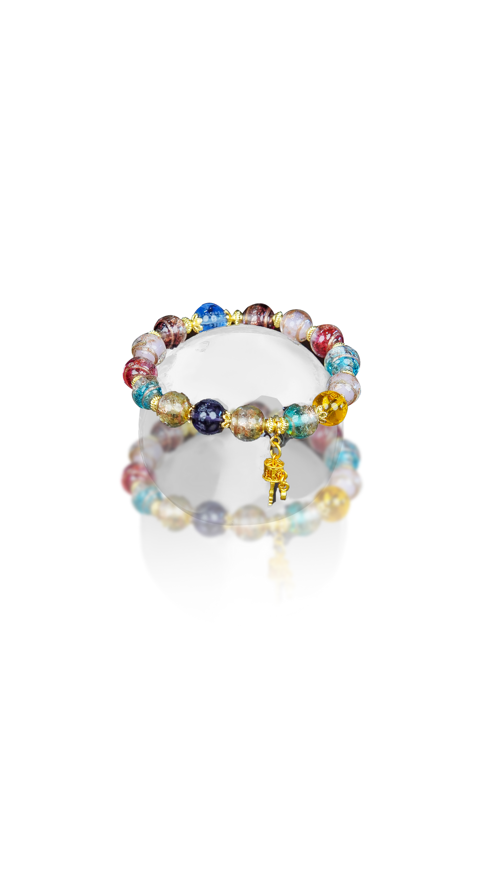 Incense Ash Blessing Duobao Crystal Energy Bracelet