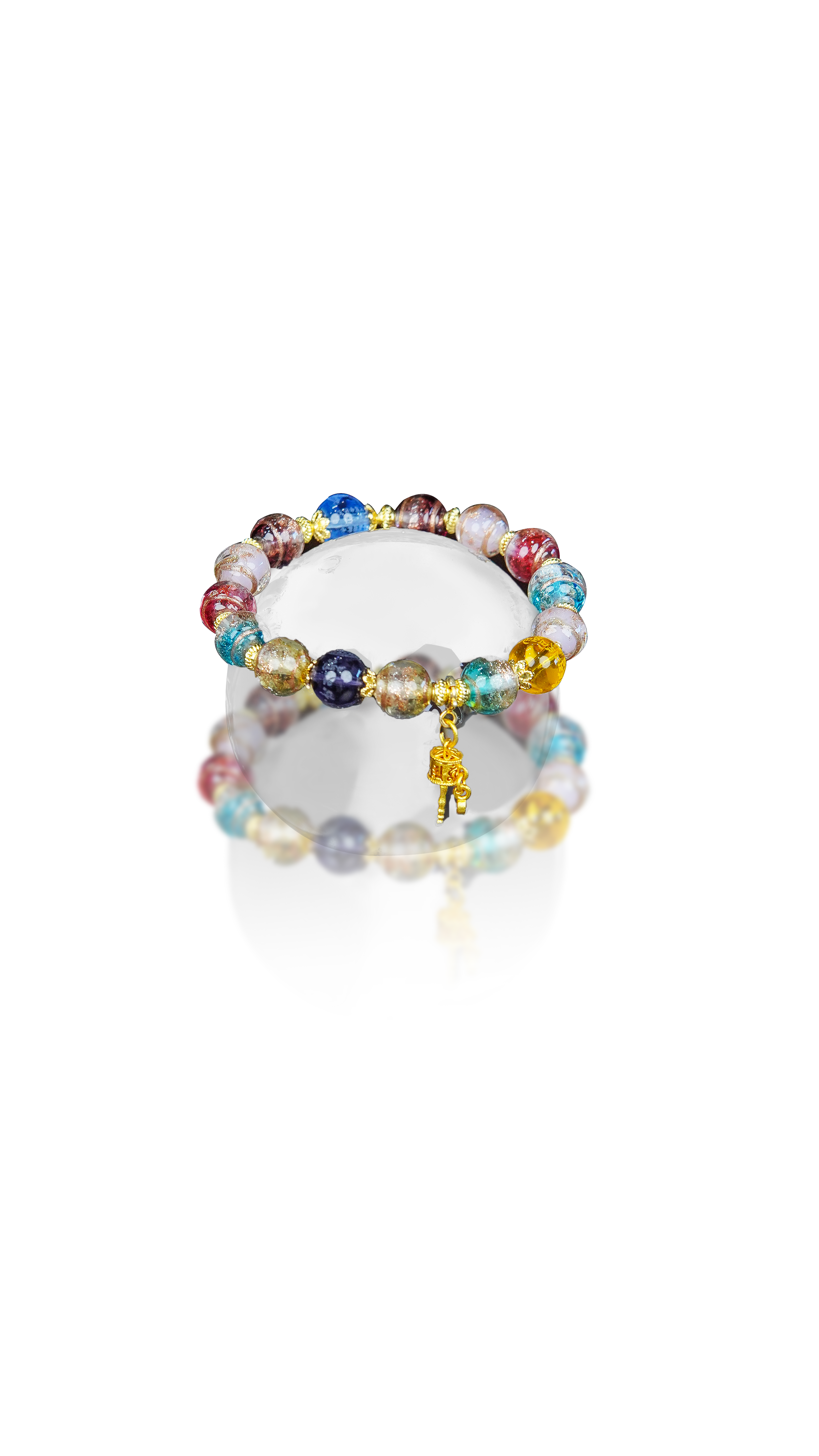 Incense Ash Blessing Duobao Crystal Energy Bracelet