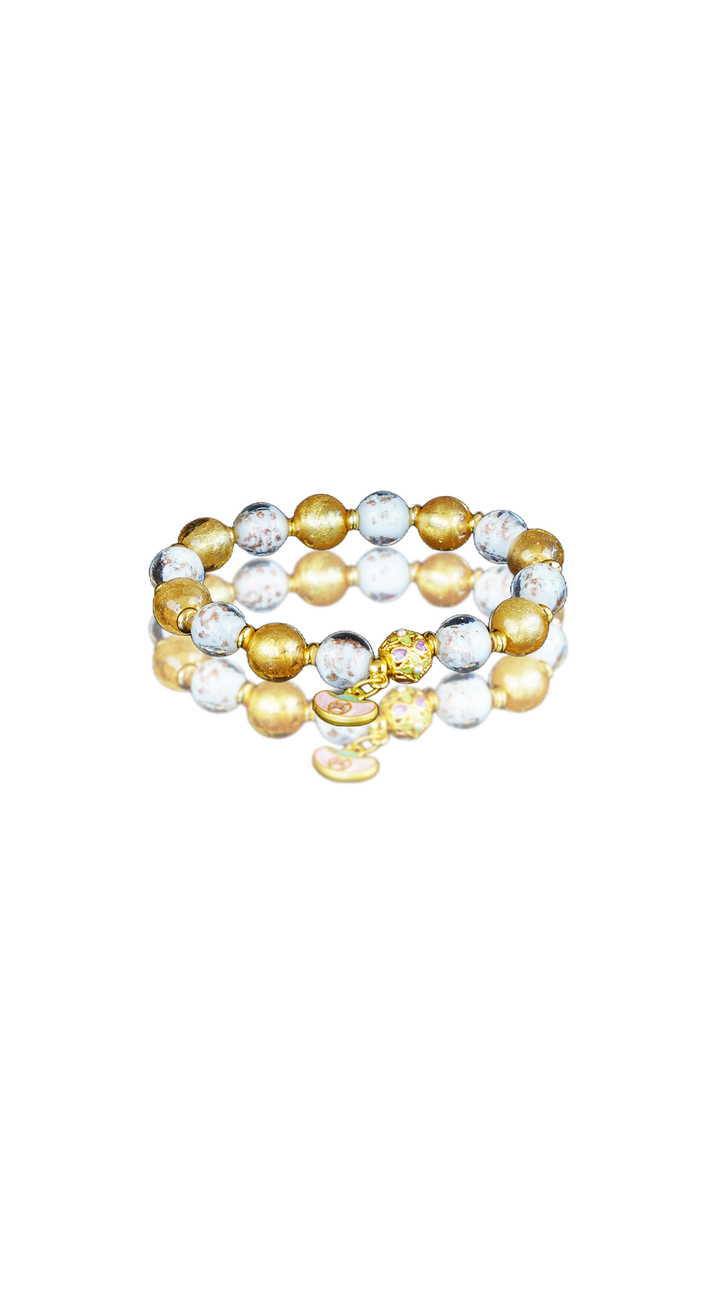 Yellow Gold-Leaf Glazed Glass