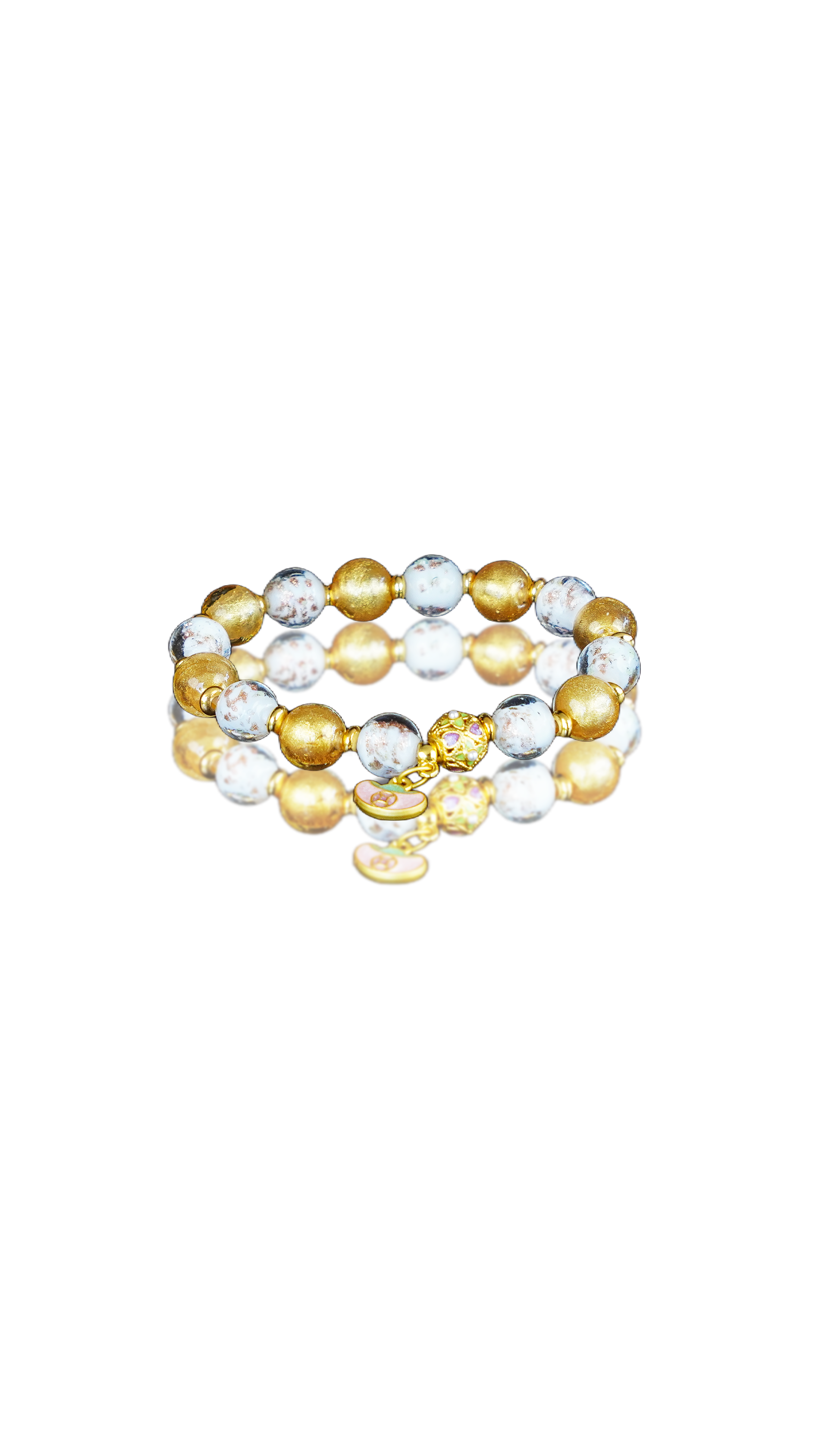 Yellow Gold-Leaf Glazed Glass