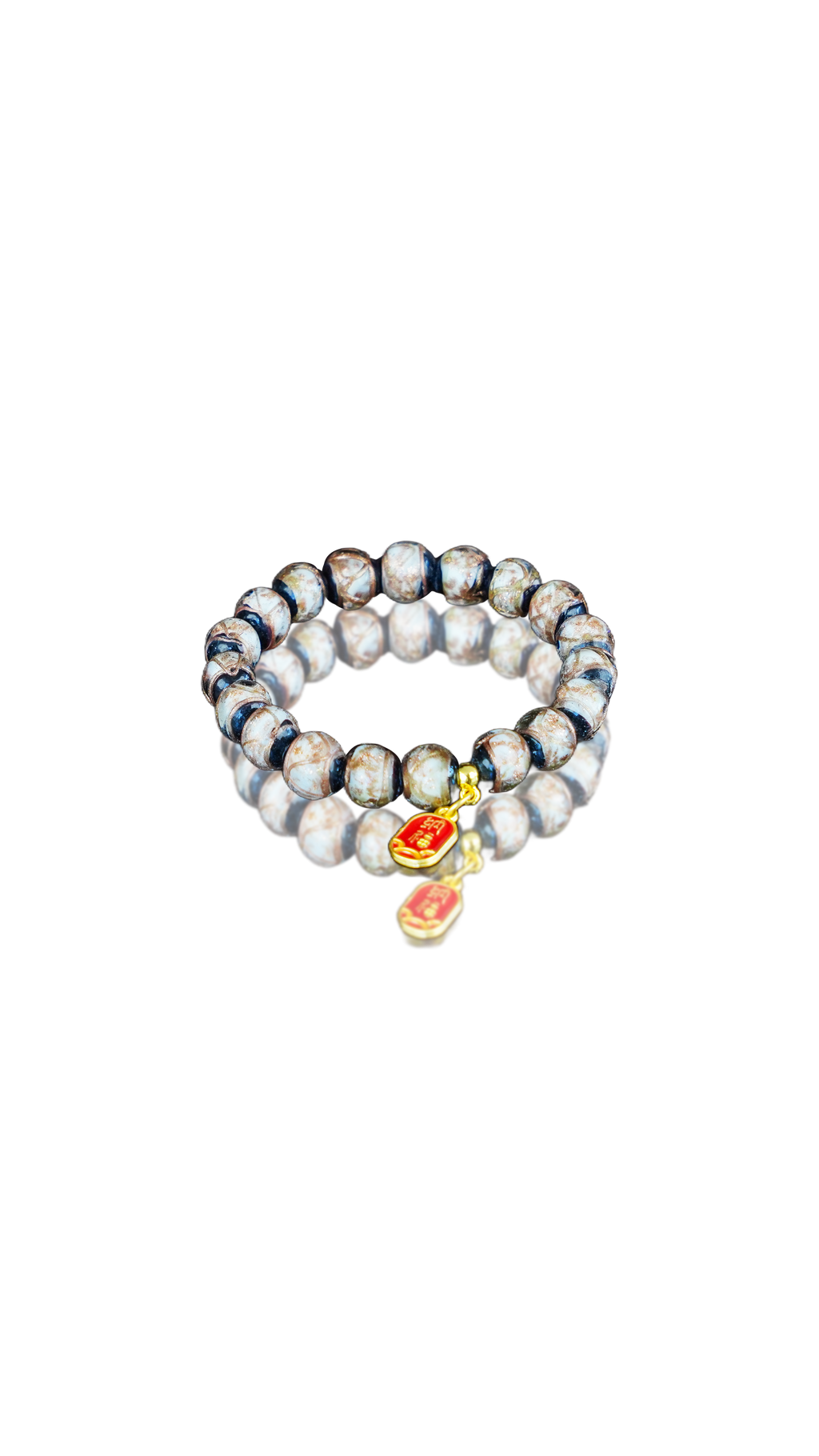 Fu Yun Incense Ash Glass Bracelet