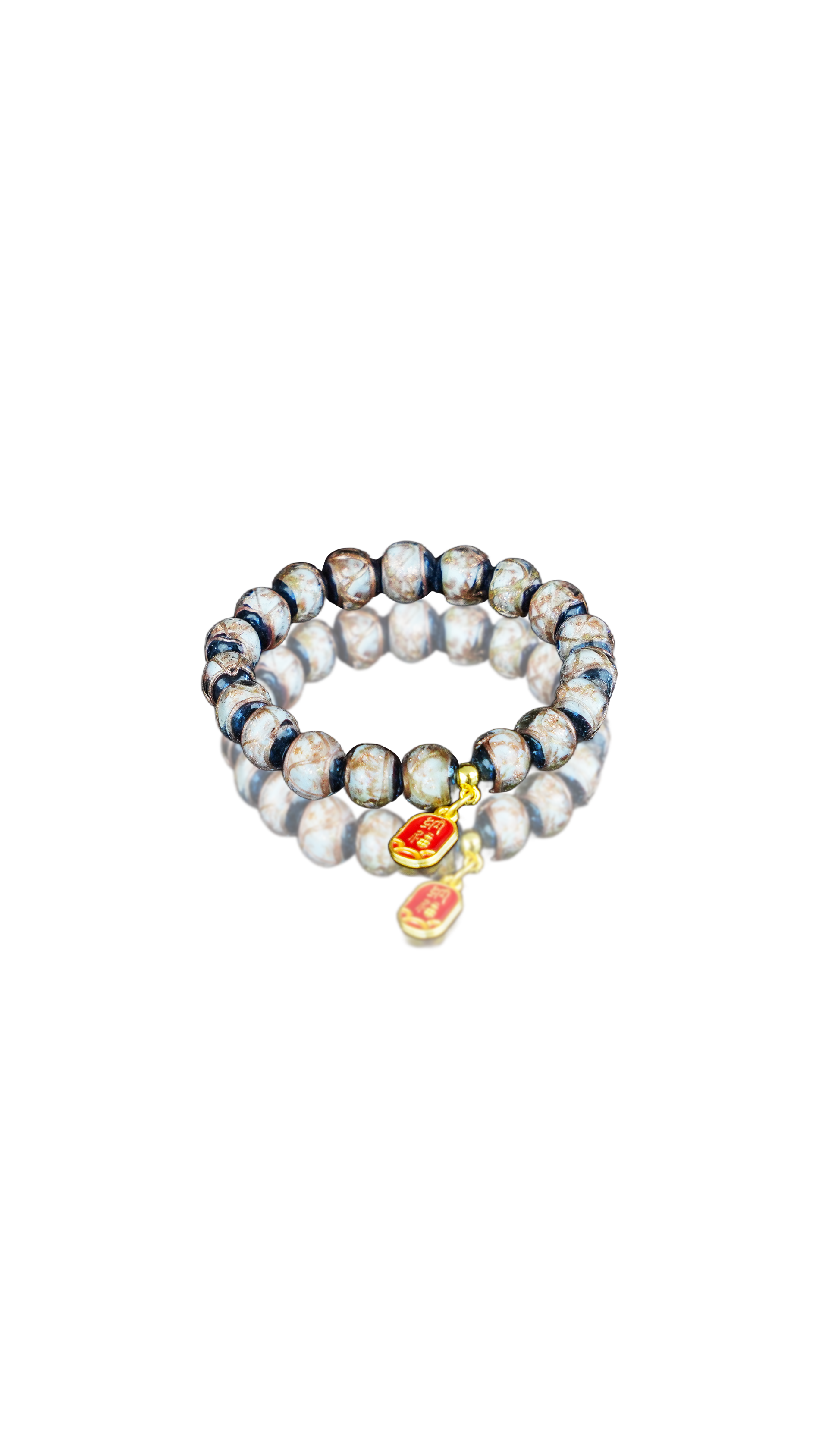 Fu Yun Incense Ash Glass Bracelet