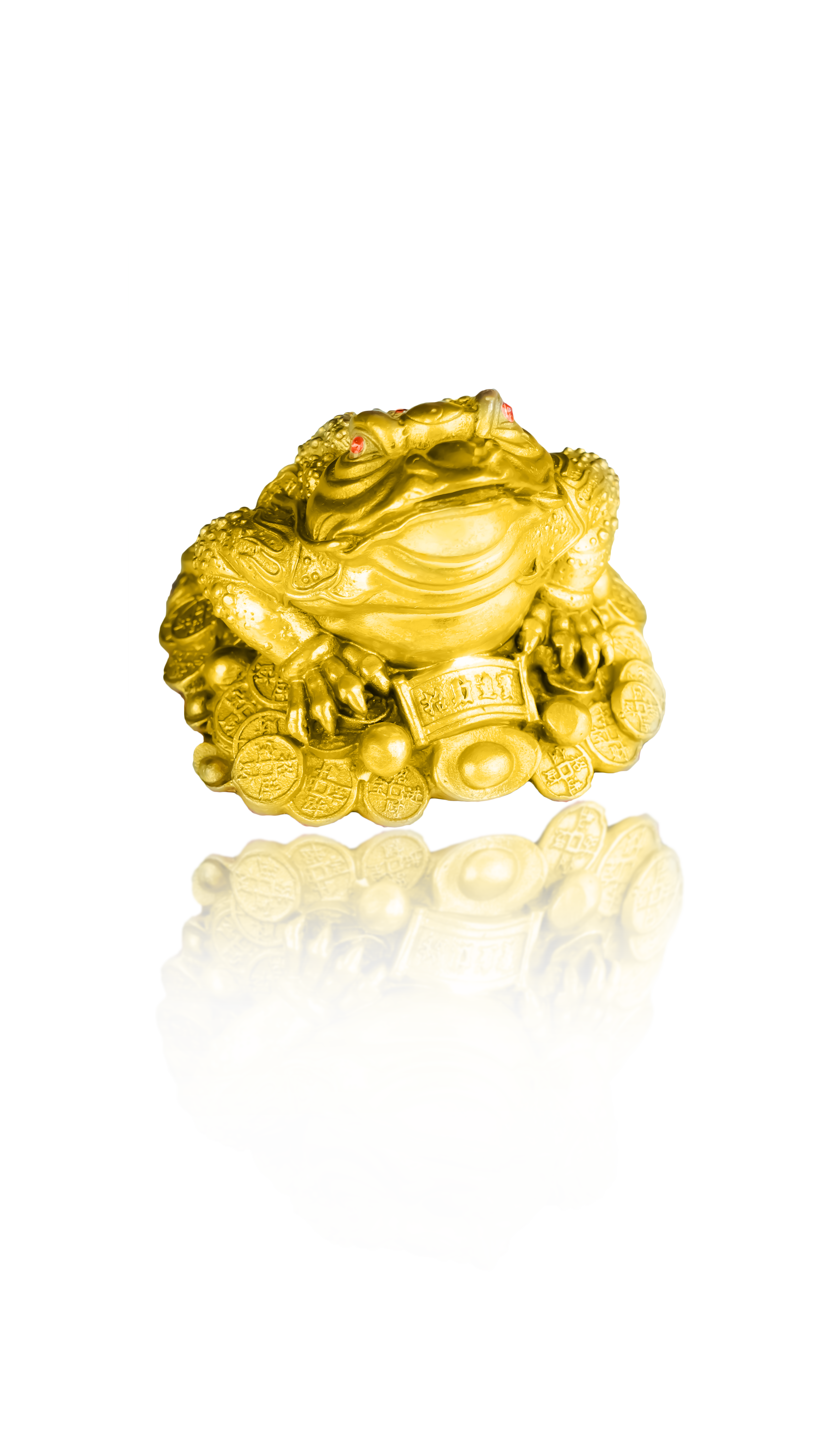 5-inch copper fortune toad