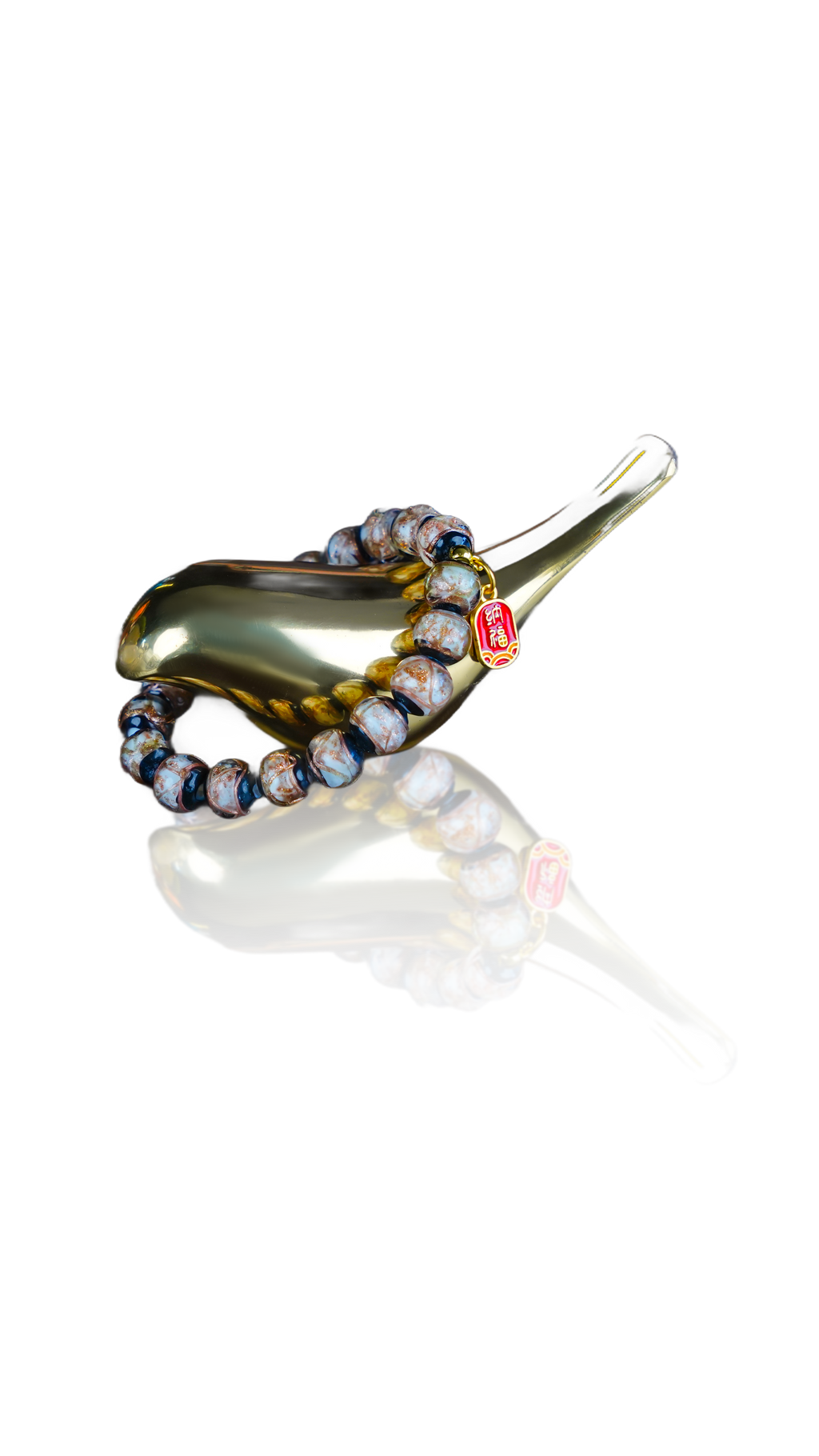 Fu Yun Incense Ash Glass Bracelet