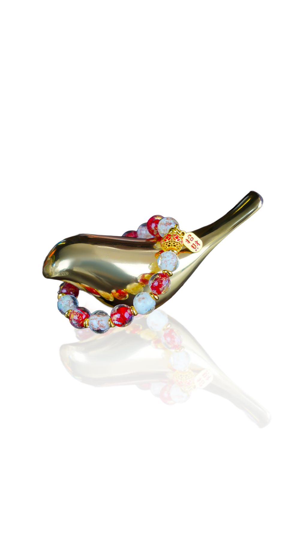 Fortune Gold-Glass · Ultimate Blessings Guardian Glass Bead Bracelet