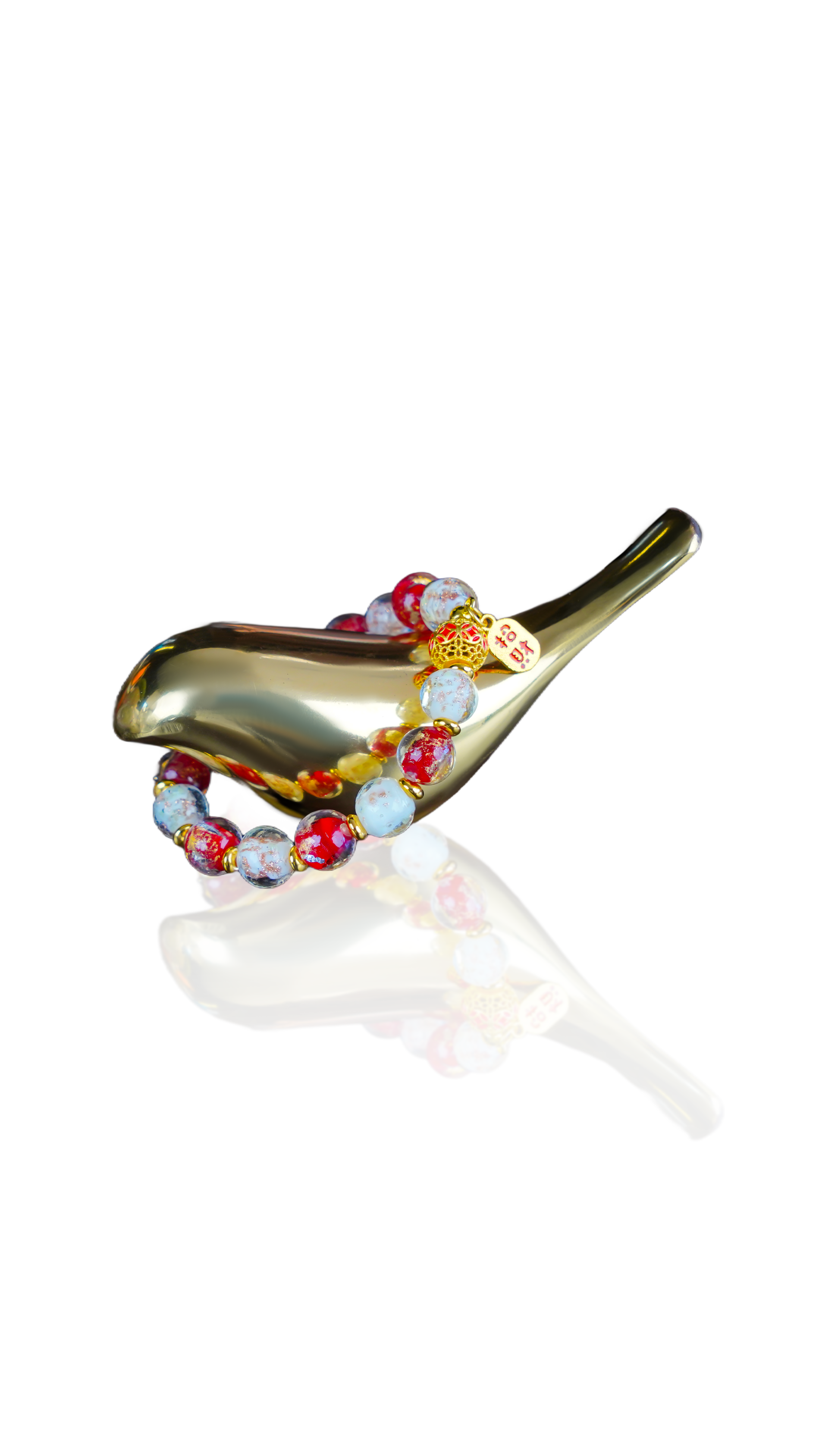 Fortune Gold-Glass · Ultimate Blessings Guardian Glass Bead Bracelet
