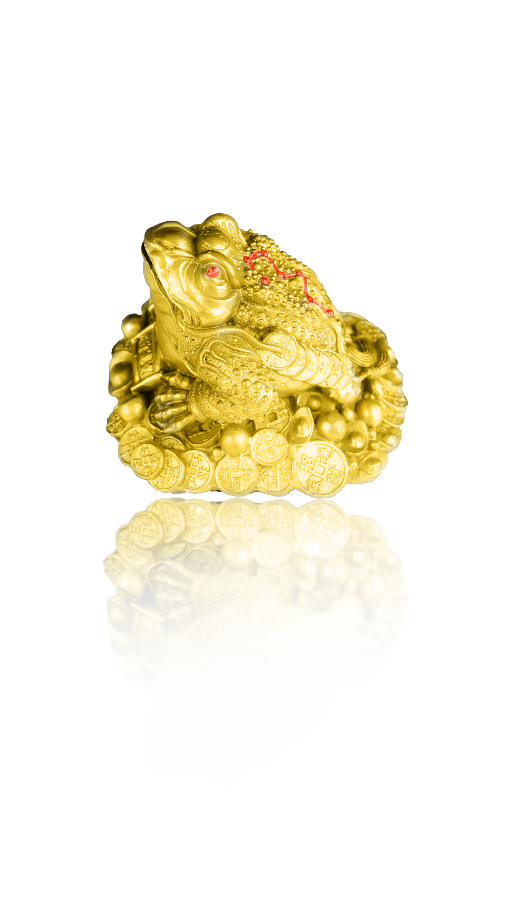 5-inch copper fortune toad