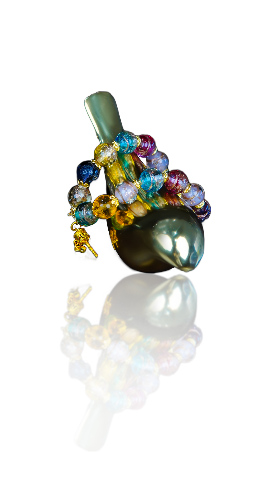 Incense Ash Blessing Duobao Crystal Energy Bracelet