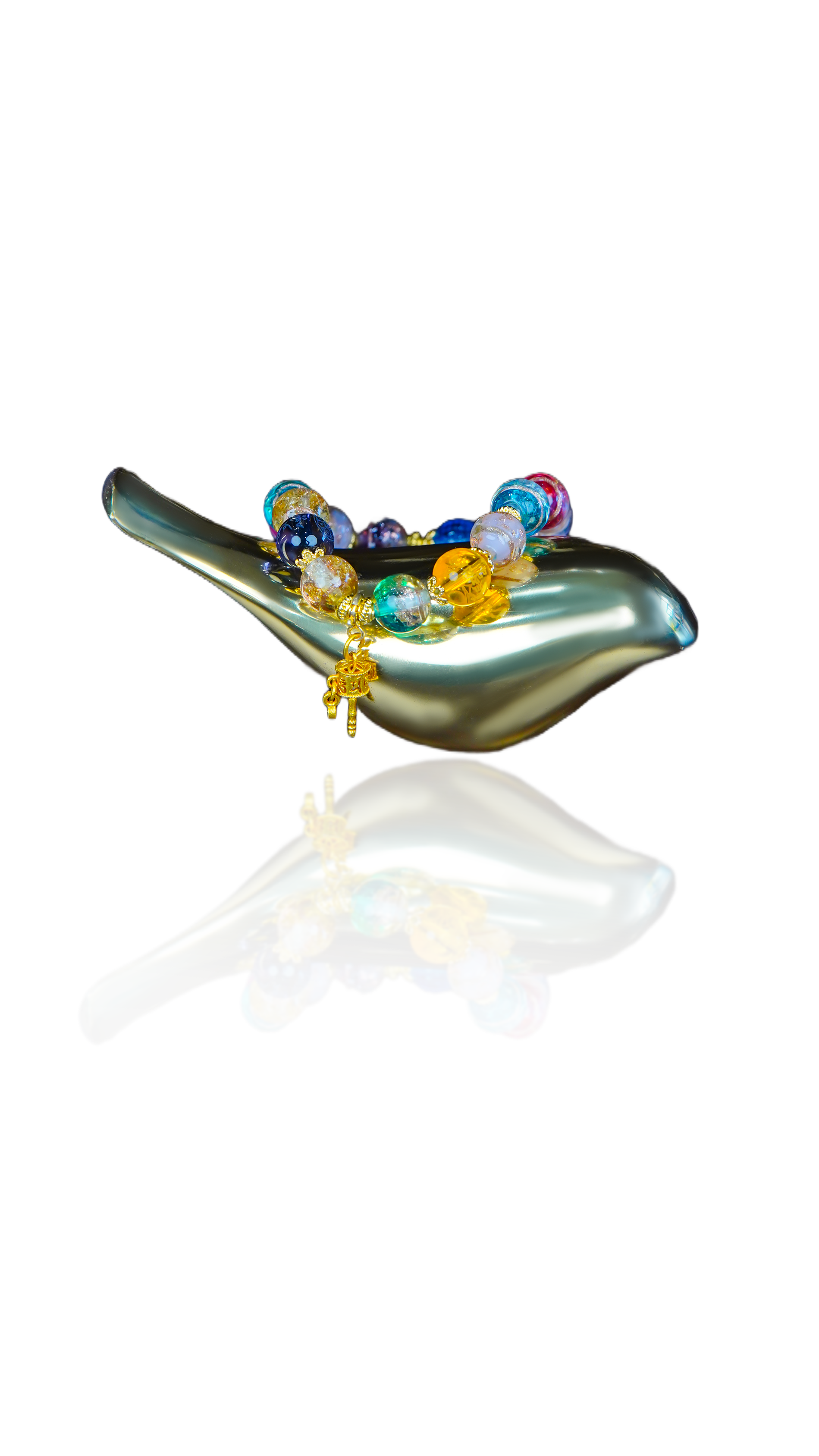Incense Ash Blessing Duobao Crystal Energy Bracelet