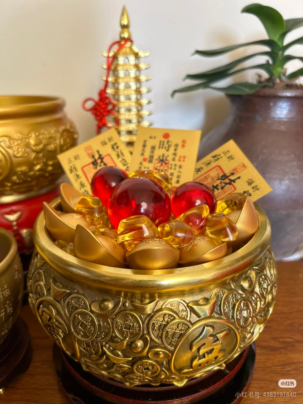 8cm copper uncovered treasure bowl